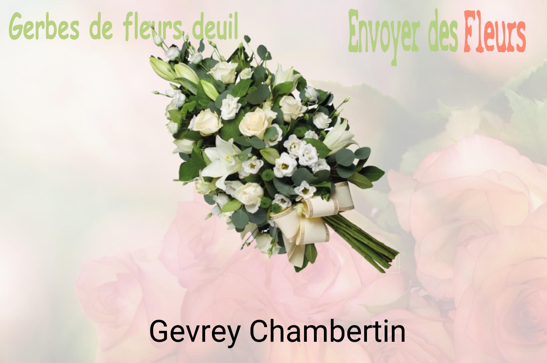 Gerbe de fleurs de deuil livrée à Gevrey-Chambertin